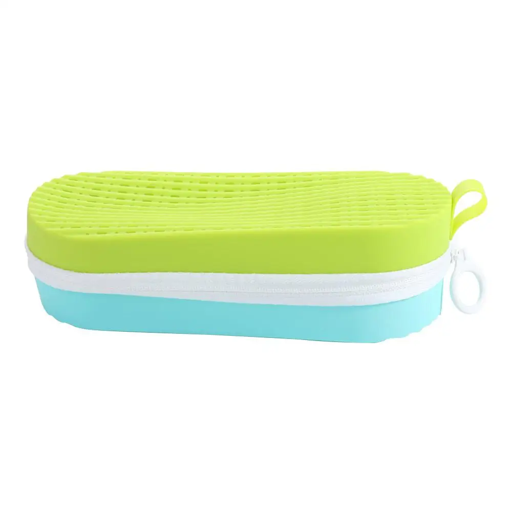 

Silicone Swim Goggle Case Portable Waterproof Zipper Eyeglasses Case Soft with Drain Hole Swimming Goggles Protection Box