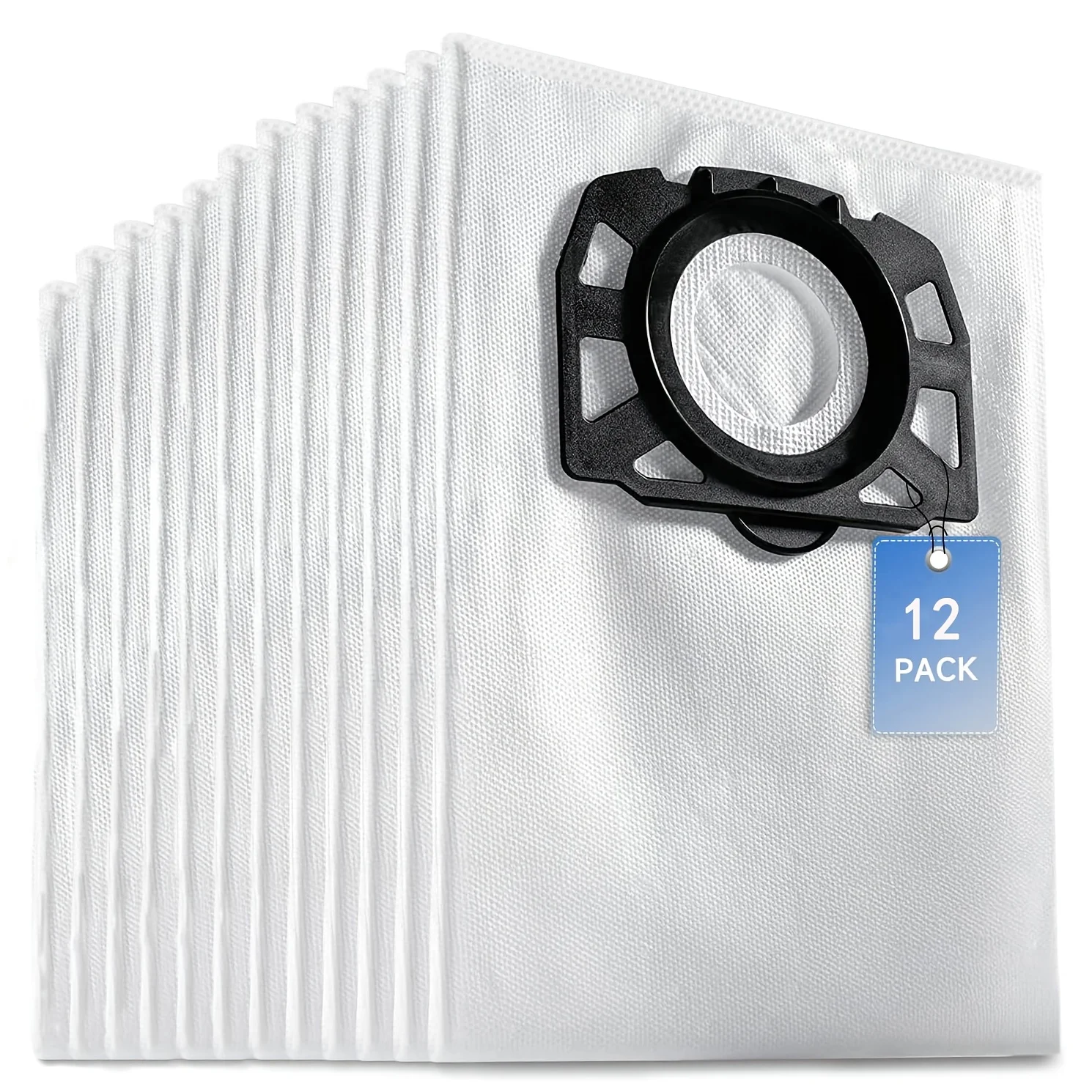Bolsa para aspiradora Karcher WD3 WD2/KWD1 KWD2 KWD3/WD3.200-WD3.800M SE4001 SE4002Nass, reemplaza a Kärcher 2.863-314.0, 10/12 unidades