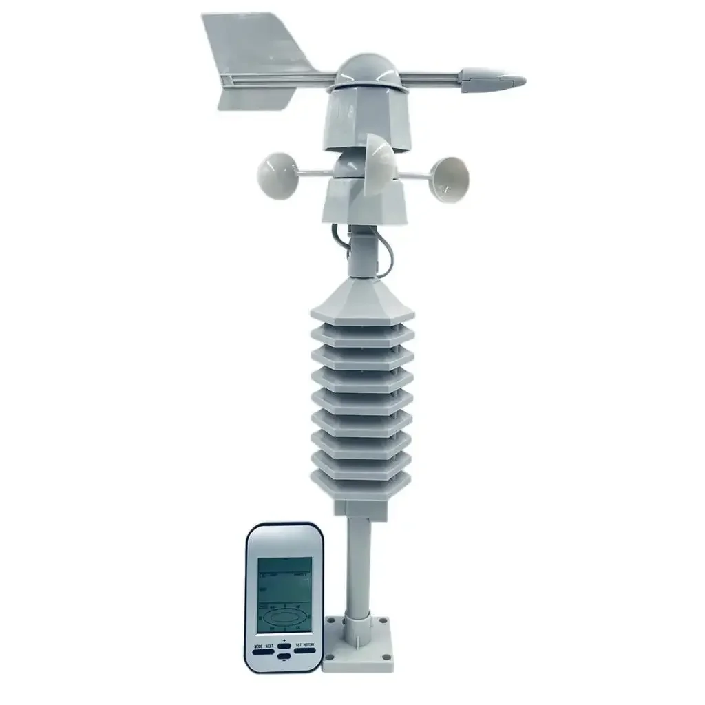 Profissional sem fio Anemômetro Estação Meteorológica, Out Vento Velocidade Direção Sensor, Digital Wind Chill Temperatura Umidade Medidor