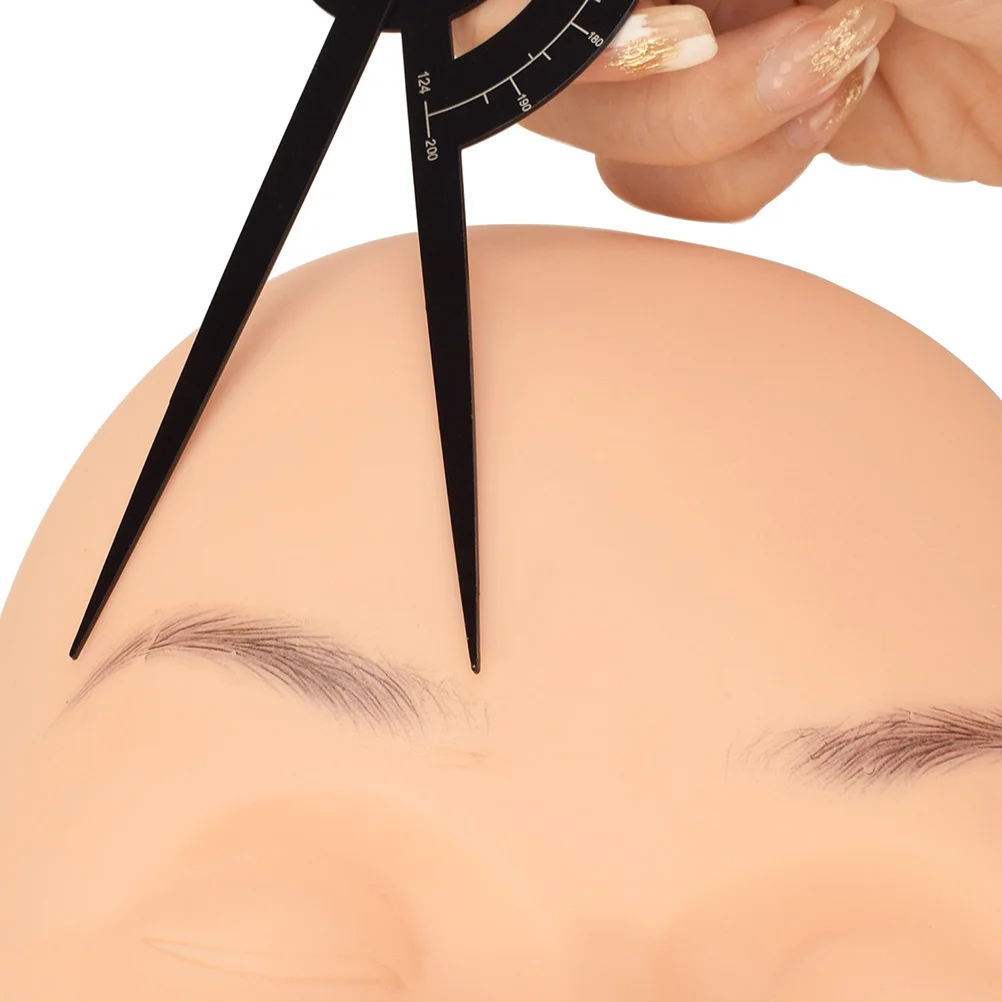 Augenbrauen Mess Lineal Edelstahl Augenbraue Mapping Werkzeug Für Positionierung Microblading Shaper Schablone Roller Make-Up Liefert