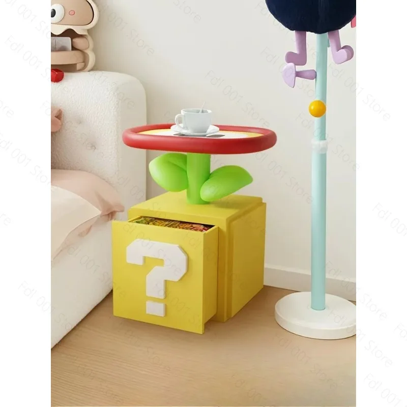 Simple Storage Rack Cartoon Table - Children's Bedroom Bedside Living Room Side Table