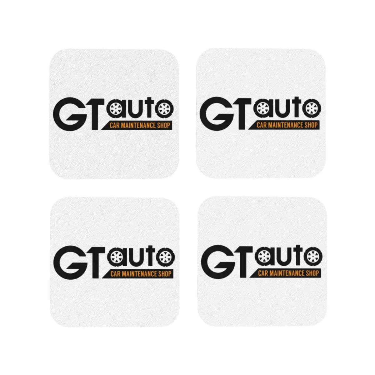 

GT Auto From Gran Turismo Coasters Kitchen Placemats Non-slip Insulation Cup Coffee Mats For Decor Home Tableware Pads Set of 4