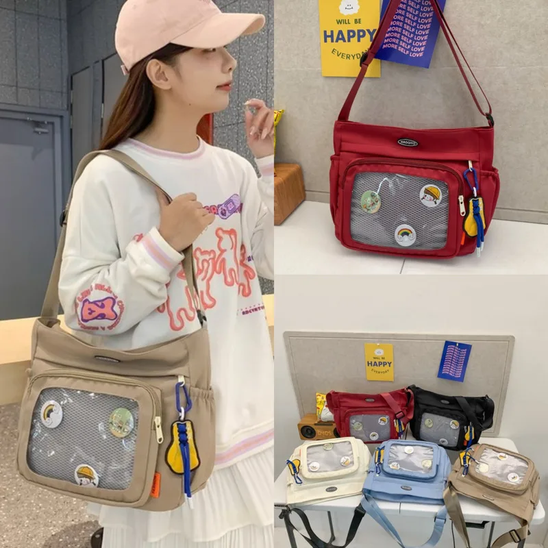 

Cute Itabag Crossbody Bag Women 2024 Single Shoulder ToteBag Large Single Shoulder Bag Student Class Large Capacity Commute Bag