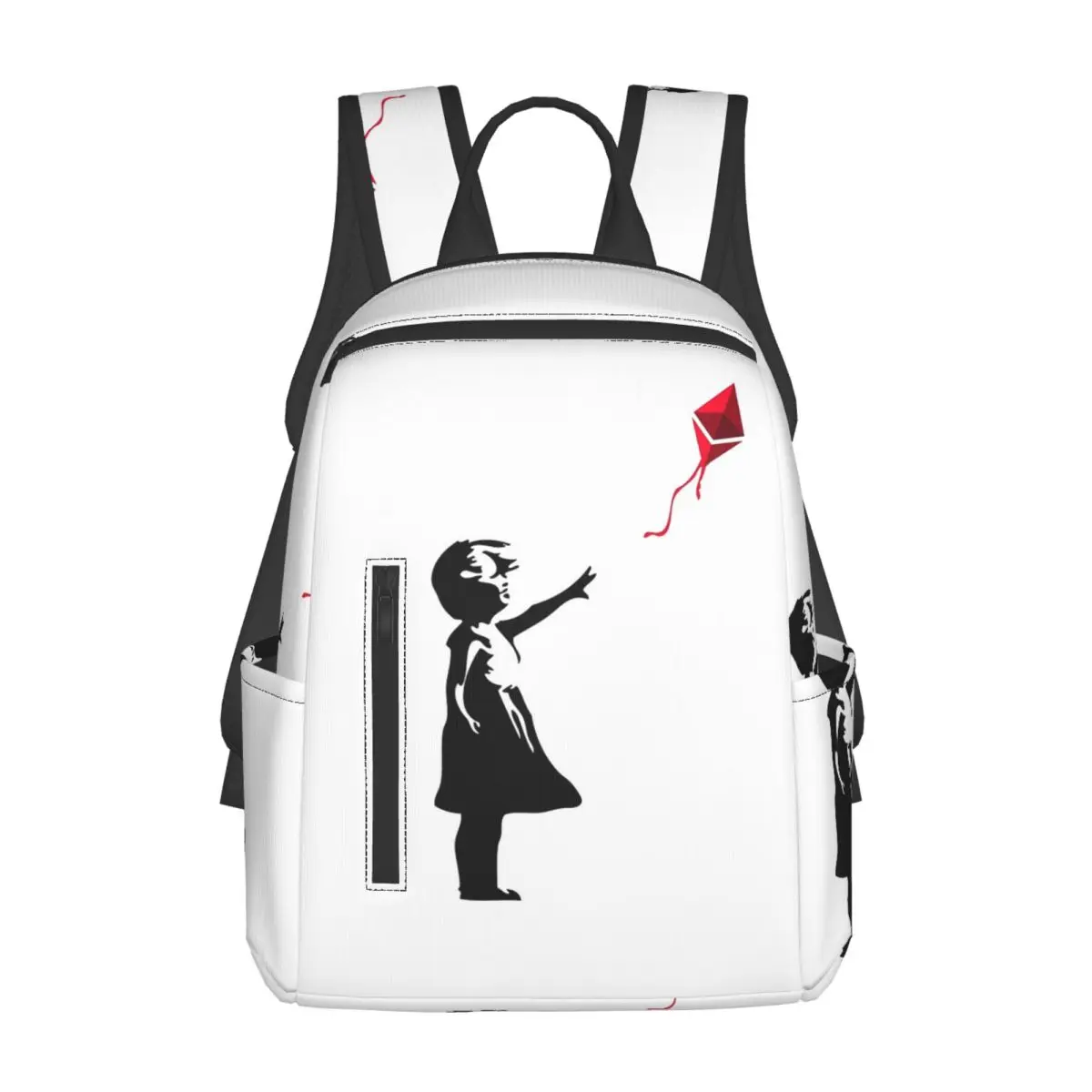 

Ethereum X Banksy Balloon Girl Backpack Daypack Large Capacity Kids BookBag School Bag Shoulder Bags for Men Women