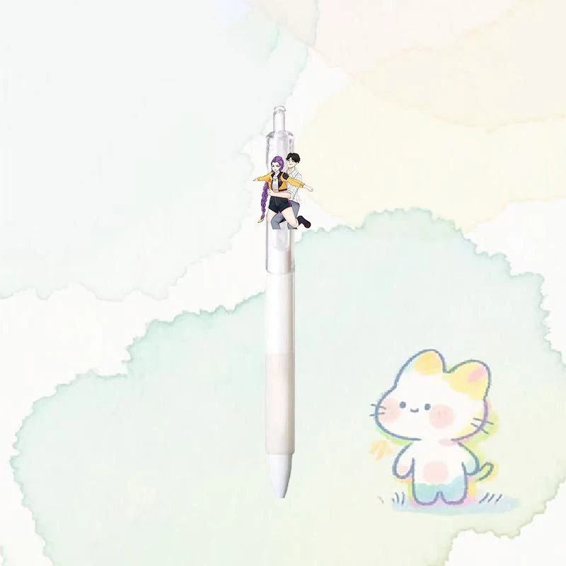 شيطان الصيادين 0.5 مللي متر القلم ل Kpop قلم حبر محايد طالب تأخذ امتحان رسم لعبة أنيمي الكرتون الشكل القرطاسية لوازم الدراسة #3