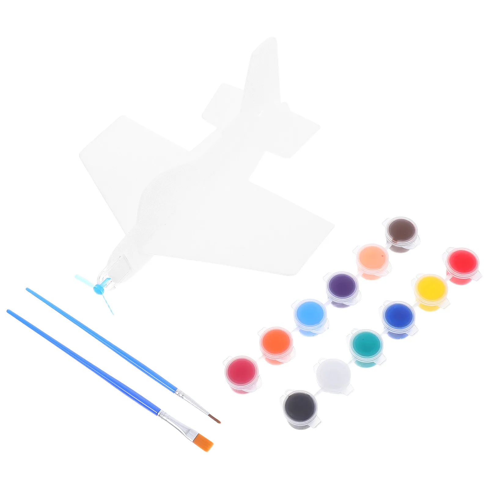 

1Set Foam Glider Airplane DIY Blank Paintable Kit Creative Craft Educational Stem Indoor Outdoor Flying Fun DIY Airplane Kit