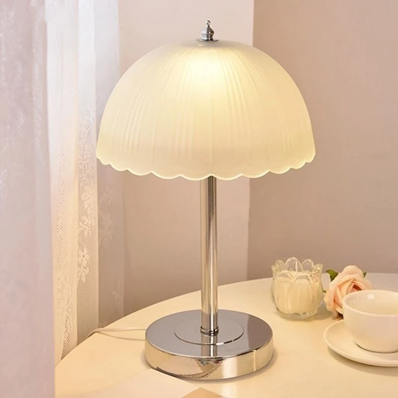 New Nordic Luxury Table Lamp, Minimalist Stylish Bedside Night Light, Warm Decor Lamp for Master Bedroom Interior Home Ornament