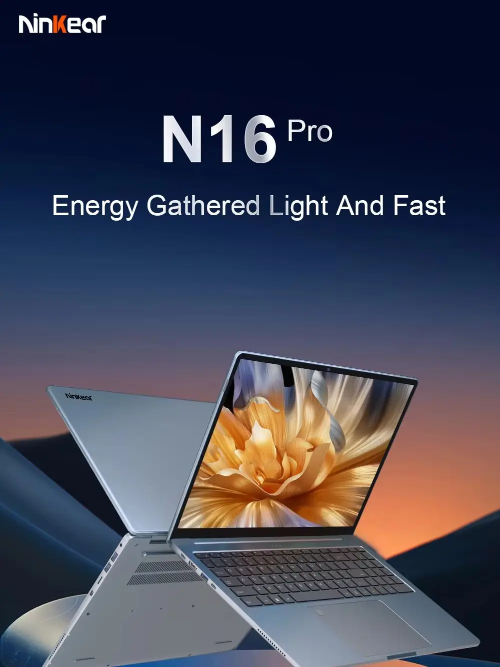 Ninkear N16 Pro Laptop 16 Zoll 2.5K 120Hz Intel i7-12700H WiFi 6 16GB RAM 1TB SSD Laptop Windows 11 Pro Notebook Bürocomputer