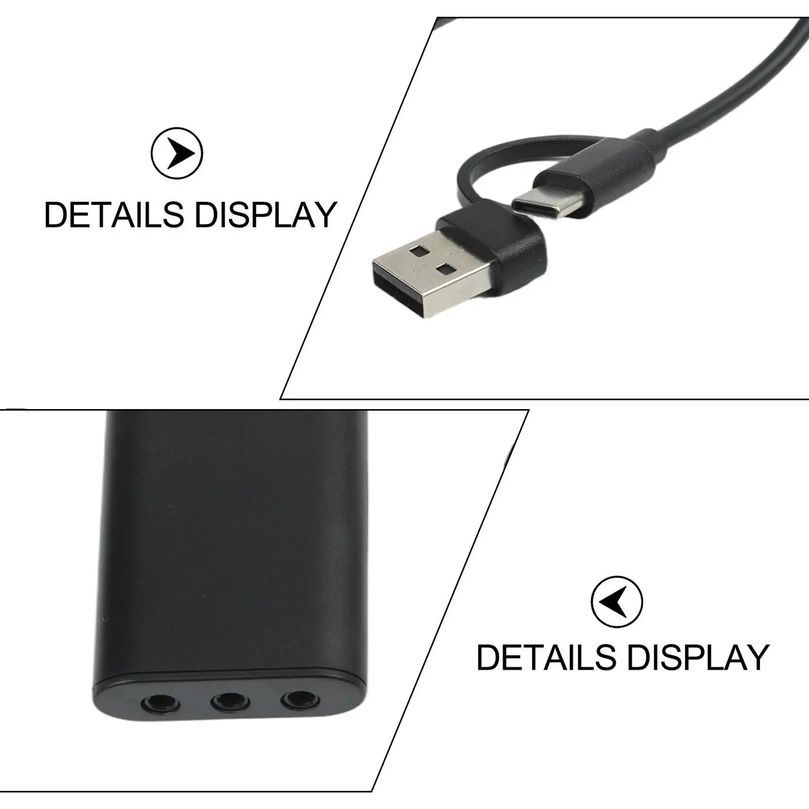 Compact USB Sound Card with for Virtual 7 1 Surround for Sound Great for PCs and Laptops Easy to Use Volume Control Feature
