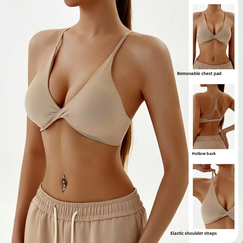 Sexy Back Y shape twist Sports Bra Gym Top Women Running Women Sportswear Yoga Underwear Fitness Workout Yoga Clothing Women
