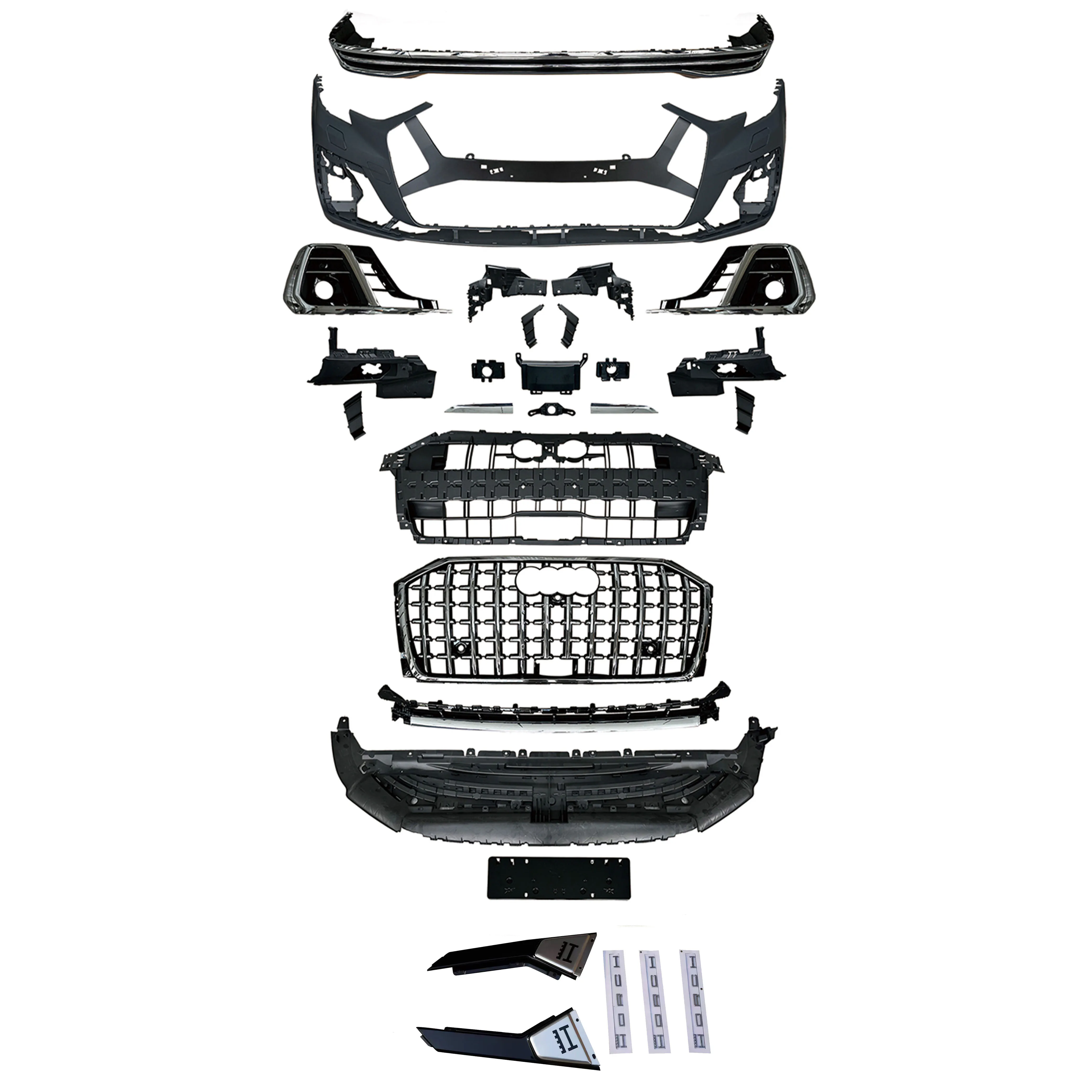 

Wholesale Hot Sale Automotive Parts Plastic Carbon Fiber Front Bumper Facelift Body Kitcustom