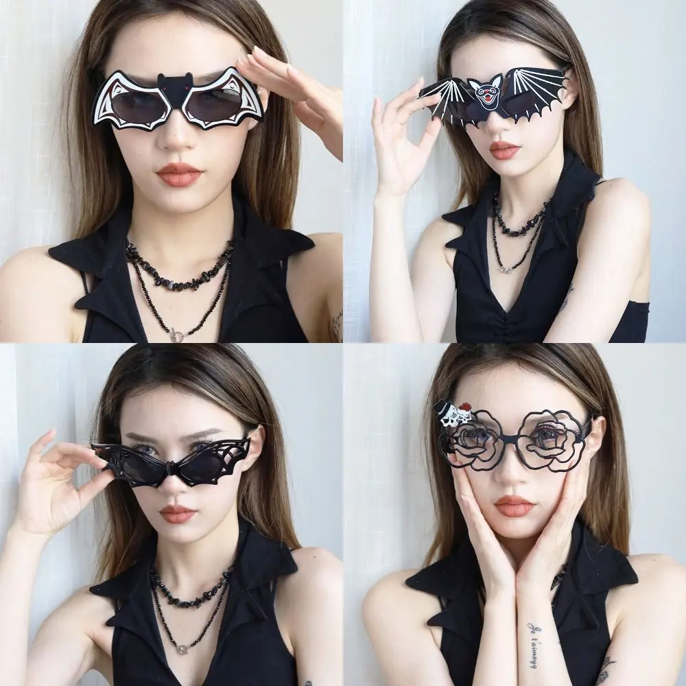 

Забавные женские модные аксессуары для косплея, черные очки летучая мышь, одежда для сцены