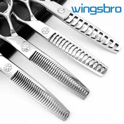 1 pçs tesoura de corte de cabelo profissional, 6 Polegada tesoura de corte de cabelo tesouras de desbaste, ferramentas de cabeleireiro afiadas e duráveis