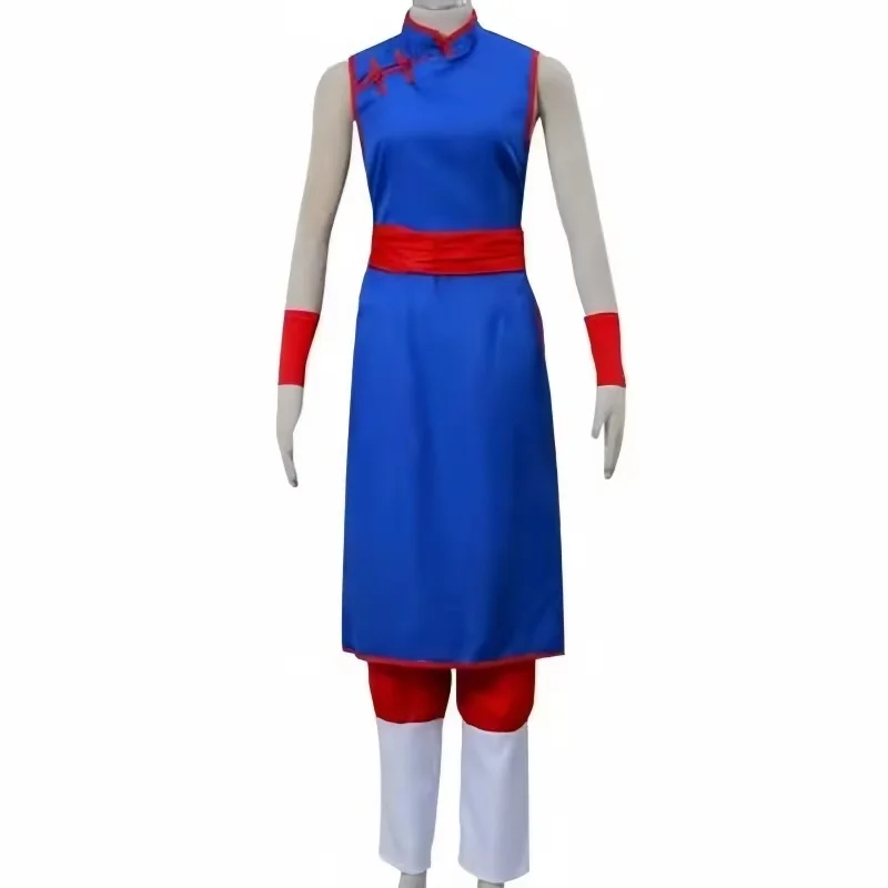 Dragon Ball ChpiercCosplay Costume pour femme, chemise Anime bleue, accessoires d'uniforme, Cheongsam, robe de chemise, ensemble de fête d'Halloween, nouveau