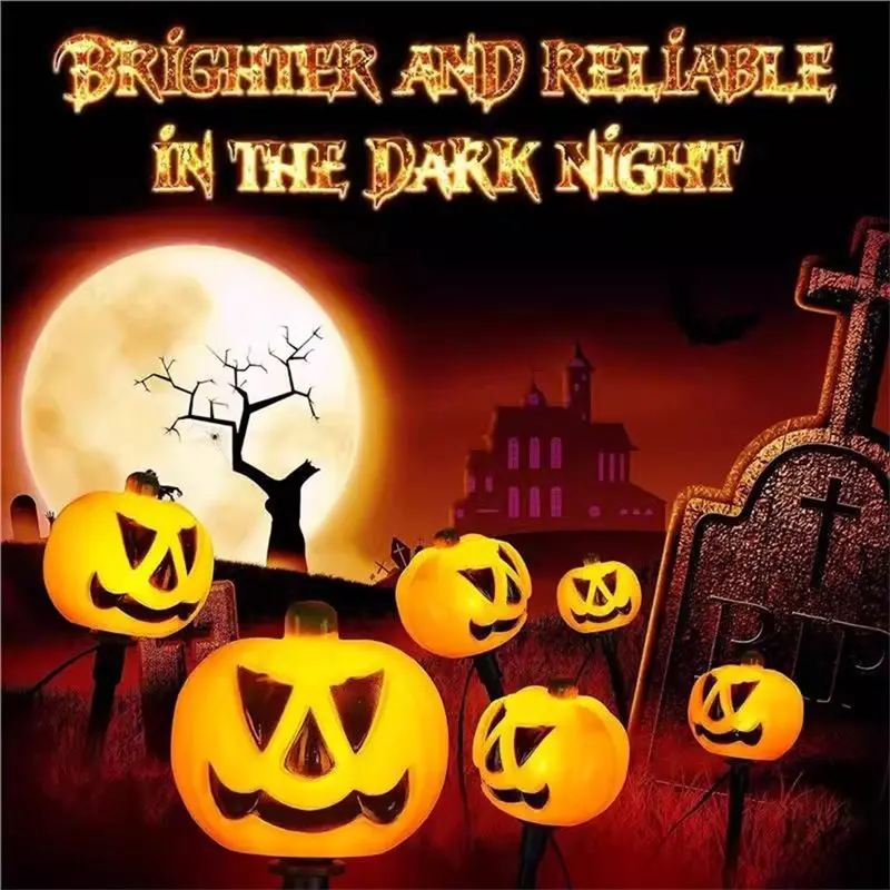 SEWS-Pumpkin,Ghost Solar Halloween Lights Waterproof Pathway Light Halloween Accessories Waterproof Pathway Light
