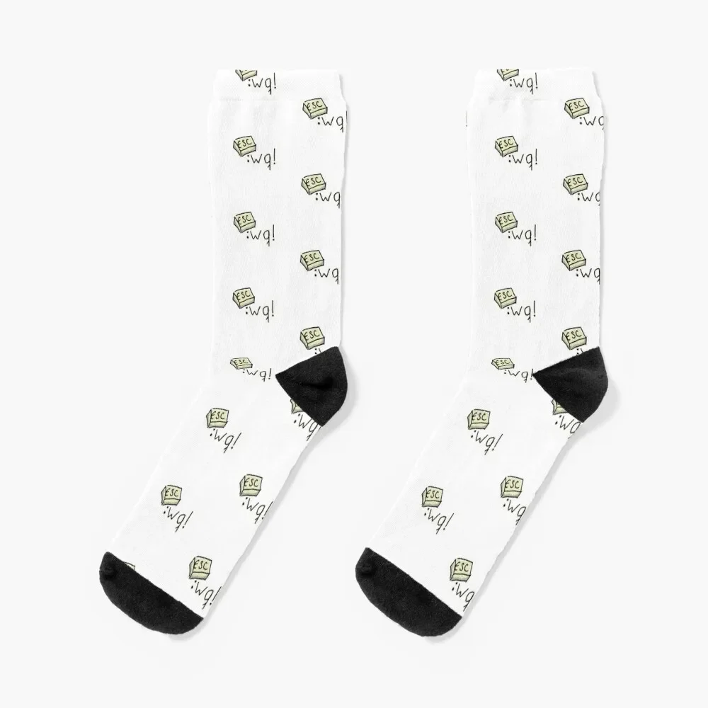 

Magic Exit Vim | Command Line Terminal Socks floor designer brand funny gifts shoes Men Socks Women's