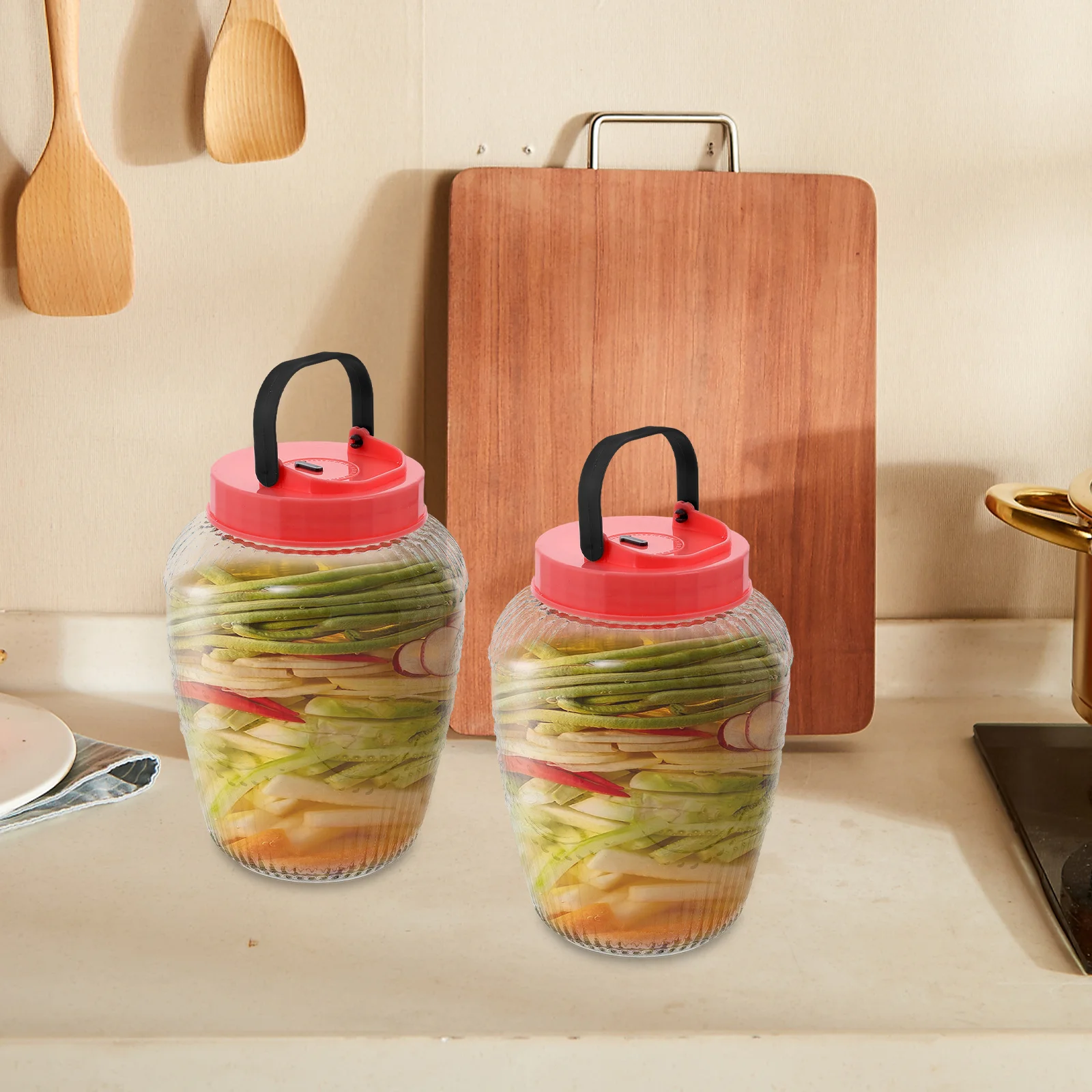 

Air Tight Jar Jars Glass Coffee Nuts Canister Canisters with Lids Airtight Food Containers