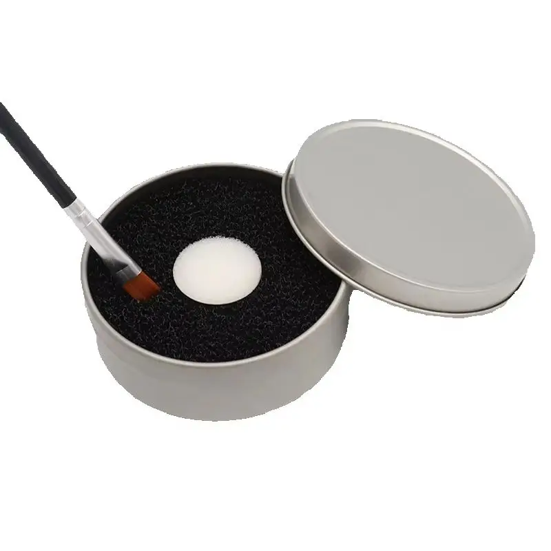 1pcs Dry Cleaning Cleaning Box Wet and Dry Use Quick Cosmetic Wash Box Sponge Makeup Brush Cleaner Scrubbing Tool view 5