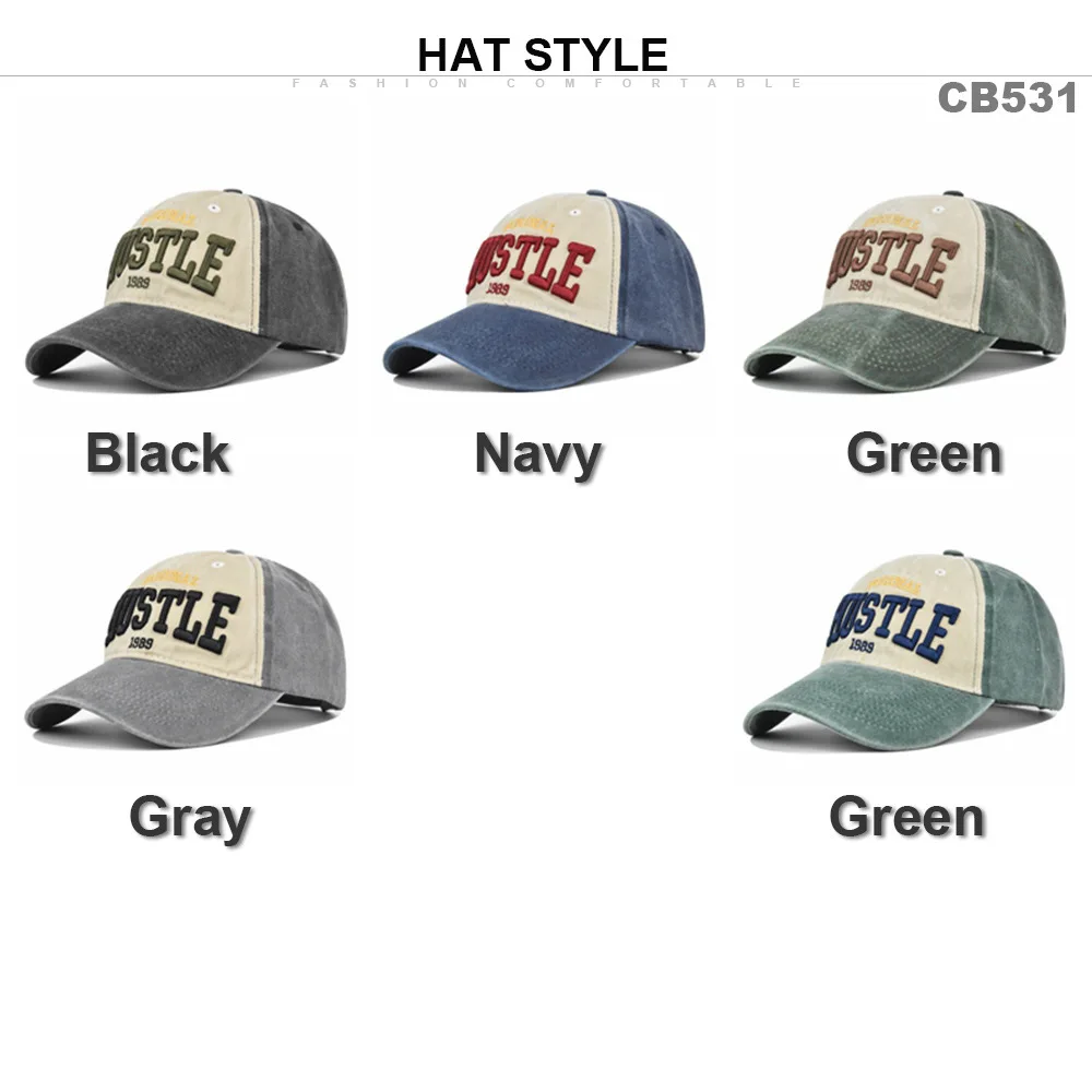 Color Block 3D Letters Embroidery Baseball Hats Sunshade Personal New Men Women Versatile American Retro Fashion Peaked Caps Ins