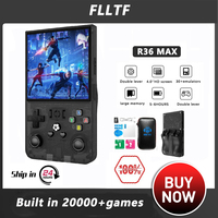 R36 MAX Retro Handheld Game Console 4.0inch Big Screen Portable Pocket Video Player 20000+ Games Linux System original