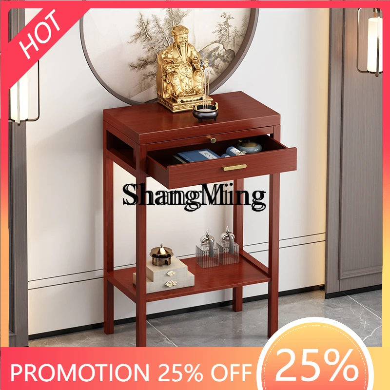 

SM New Solid Wood for God of Wealth Guanyin Devotion Platform Buddha Statue God Table Cabinet Xianggong Table