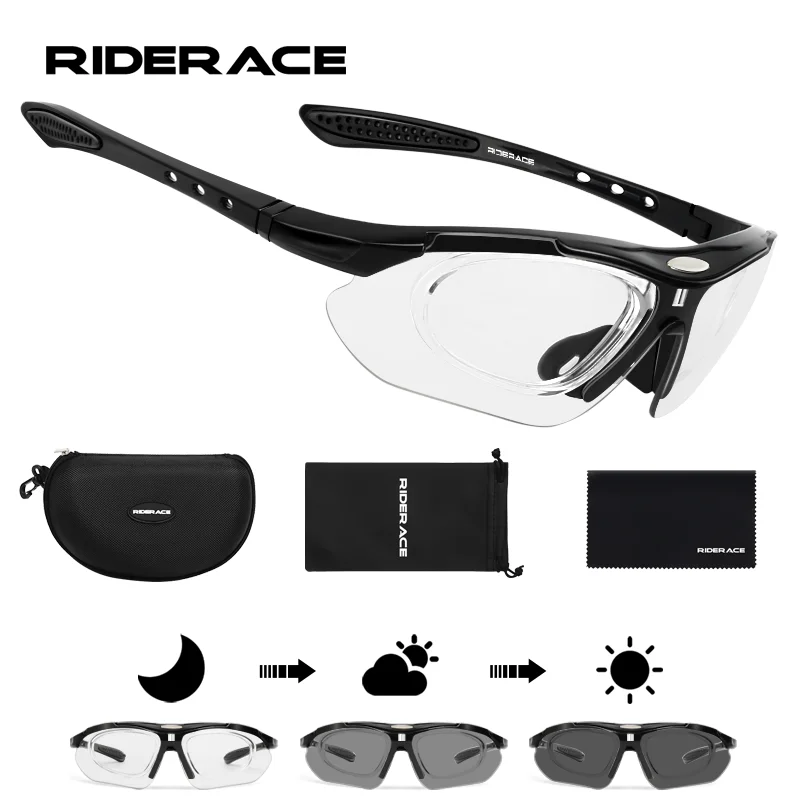 New Style Cycling Sunglasses UV400 Polarized Color Changing Goggles Men Women Outdoor Sports Riding Running Glasses Bike Eyewear