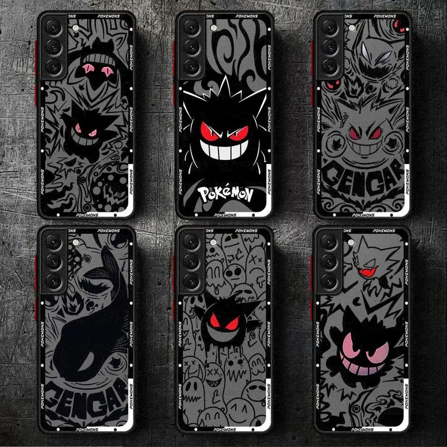 

Cool Gengar Phone Case for Samsung S24 S23 S22 S21 S20 S10 S9 S10 Plus S24 S23 S22 S21 S20 Ultra S23 S21 S20 FE S10 4G