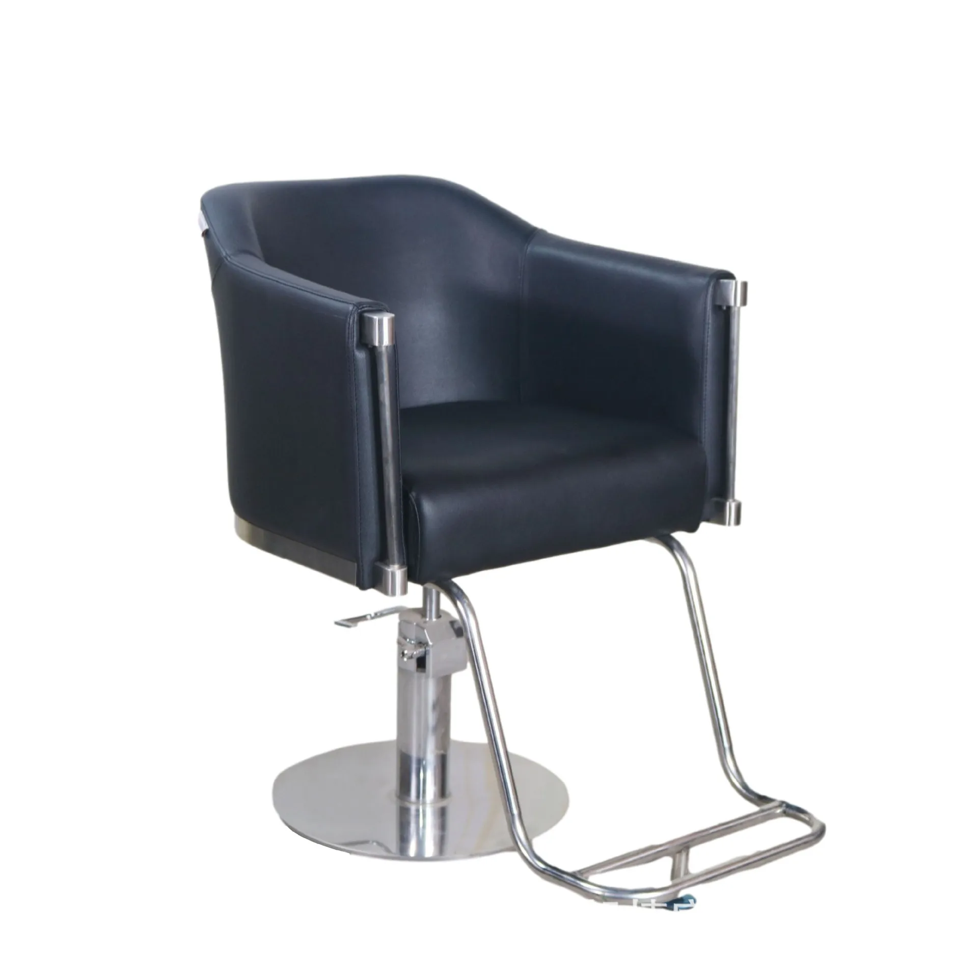 

Retro European hairdressing and barber chair, foreign trade hair salon can put down rotating lifting American oil head cutting a