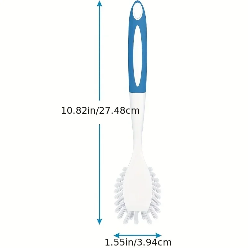 1PC Dish Brush With Handle Kitchen Scrub Brushes For Cleaning Dish Scrubber With Stiff Bristles For Sink Pots Pans view 2