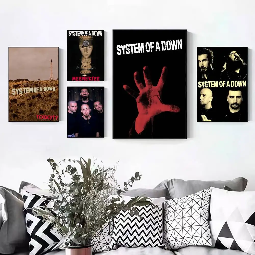 S-System Of A D-Down Toxicity Peelable Self-adhesive Poster Stickers Are Suitable For Frameless Wall Decoration In A Room