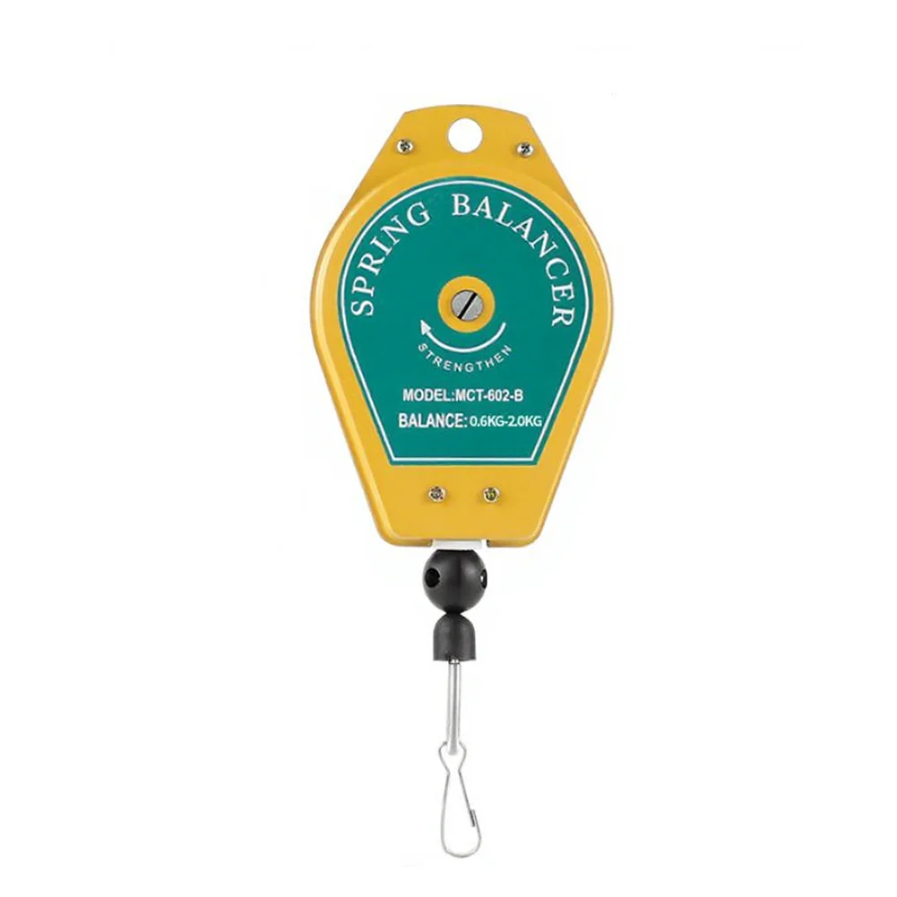 Retractable Spring Balancer with Steel Wire and ABS Frame for Hanging Tools in Automotive and Production Areas