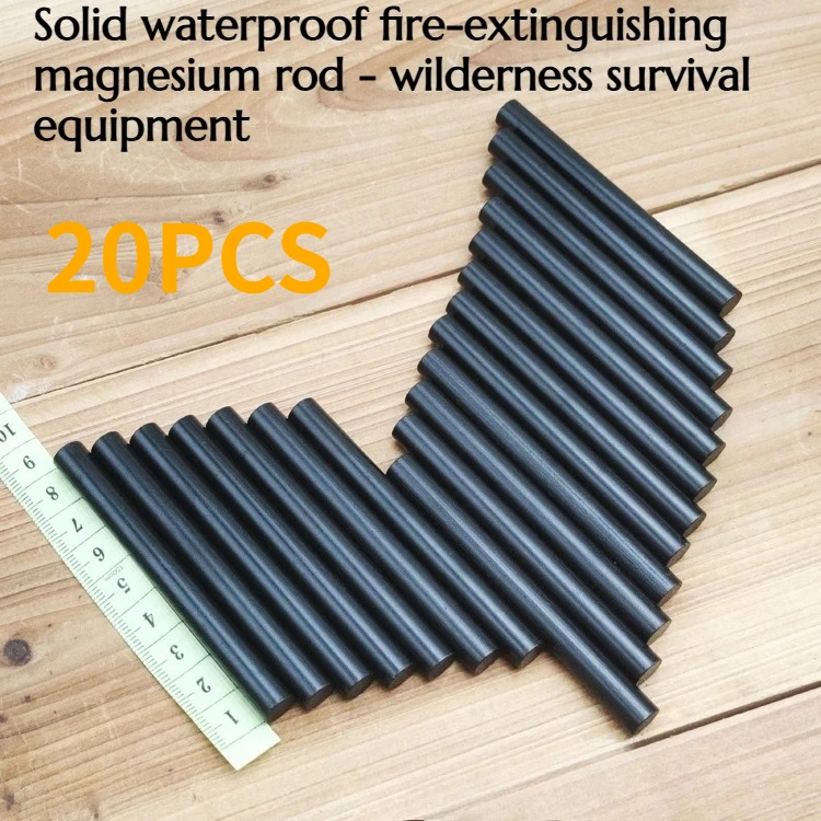 

20PCS Outdoor Solid Magnesium Fire Starter Stick Emergency Waterproof Fire Starter Equipment for Survival in The Wild