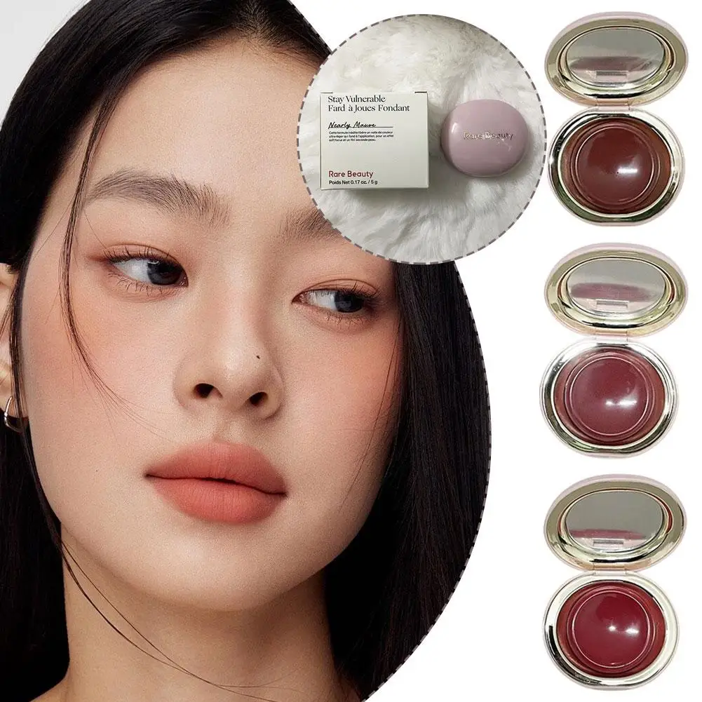 Rara bellezza Polvere morbida illuminante Fard liquido Smalto labbra Idratante Liscio Neutro Malva Aspetto naturale con specchio