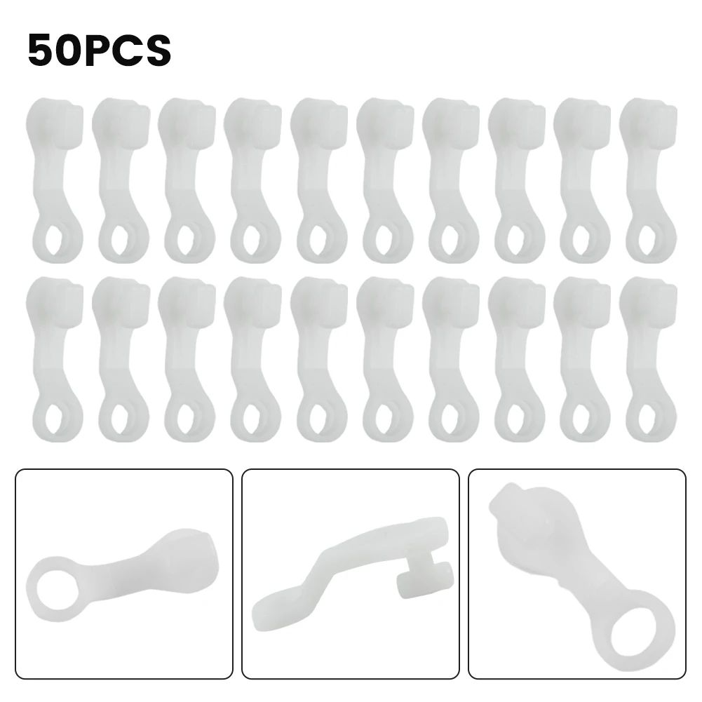 

Curtain Hooks Curtain Gliding Hook 50pcs/pack Curtain Track Gliders Curtain Track Rail Gliders Home Living Room