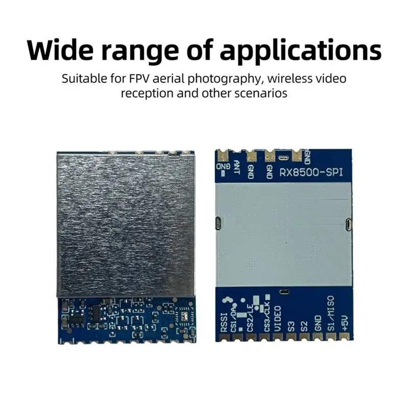 WOWFU-6000-8500Mhz RX8500-SPI 8.5G VRX Wireless Video FPV Receiver Module