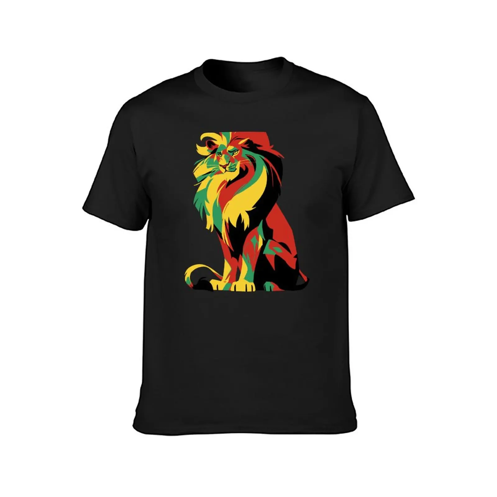 Reggae lion wild cat big cat Jamaica lion T-Shirt Blouse anime clothes anime oversized t shirts for men