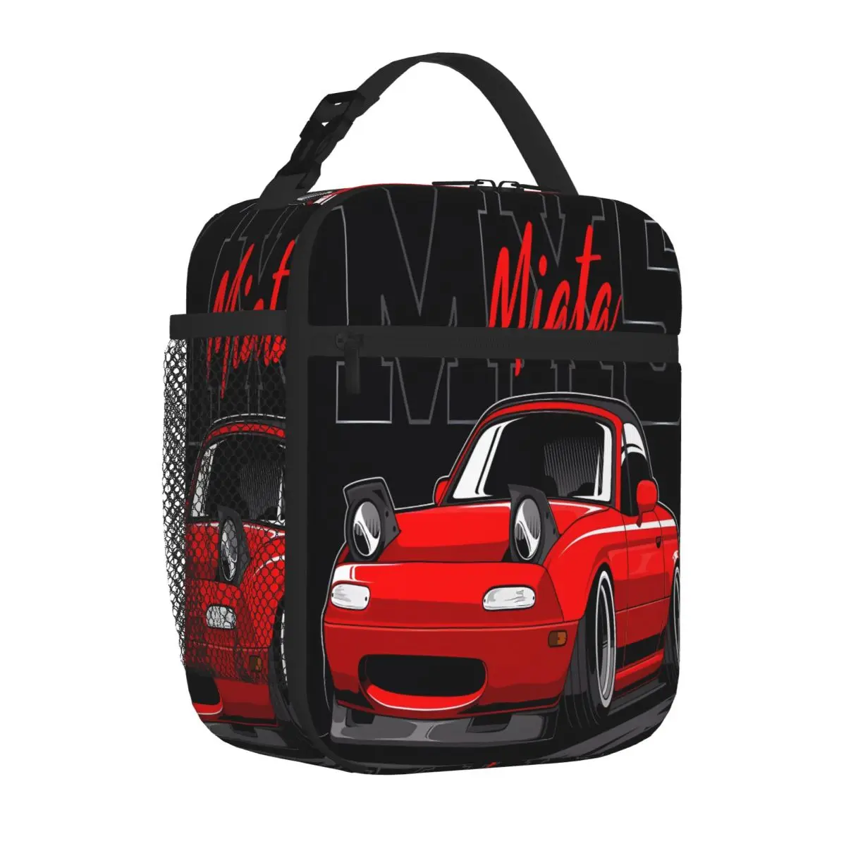 Bestselling Red Miata Jdm Car Marble Print Meal Prep Bag Diet Meal Packing Student Lunch Bag