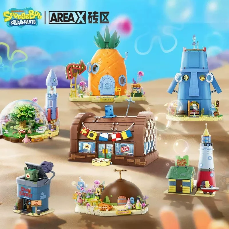 areax-spongebob-bikini-bottom-building-block-world-series-6pcs-building-blocks-blind-box-toy-desktop-decoration-kids-fans-gift