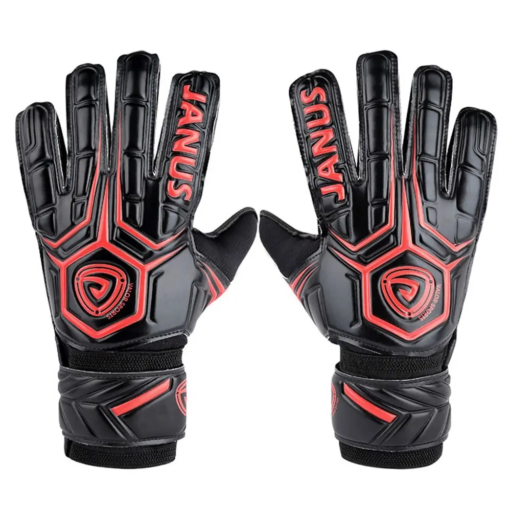 Luvas esportivas suporte de dedo luvas de goleiro durável antiderrapante luvas de goleiro resistente ao desgaste handguard látex luvas de futebol adulto