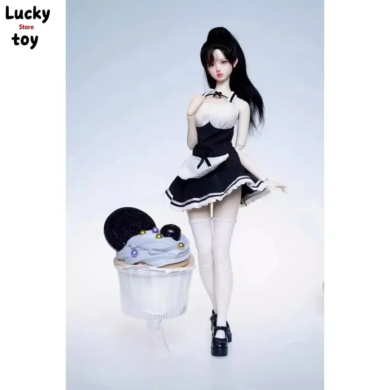 1/6 Scale Lace Skirt Three Colors Outfit Housemaid Clothes Model for 12'' Female Soldier Action Figures PH TBL Doll Body