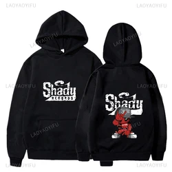 Rapper Eminemes Shady Records Logo Pullover Hoodies Autumn Winter Casual Fashion Streetwear Hot Sale