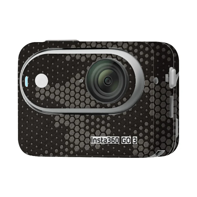 المضادة للخدش فيلم الغطاء الواقي ، كاميرا الجسم الديكور ، ملصق لاصق لامع ل Insta360 GO3 ، التفاف الموضة