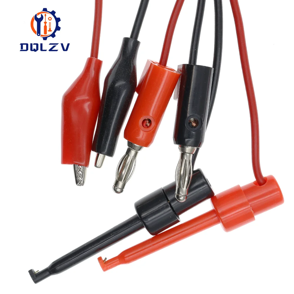 Cables de sonda de prueba de osciloscopio BNC Q9 a pinza de cocodrilo Dual, Conector de Cables de enchufe Banana de 4MM, herramientas de probador