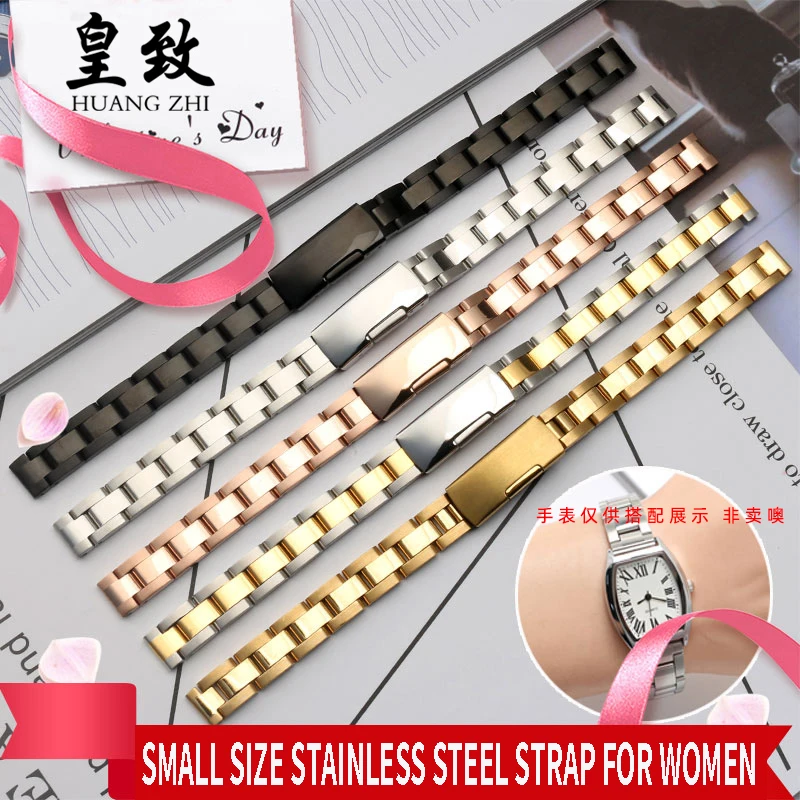 Женский Сверхтонкий браслет из нержавеющей стали с пряжкой, 6, 8, 10, 12, 14, 16 мм