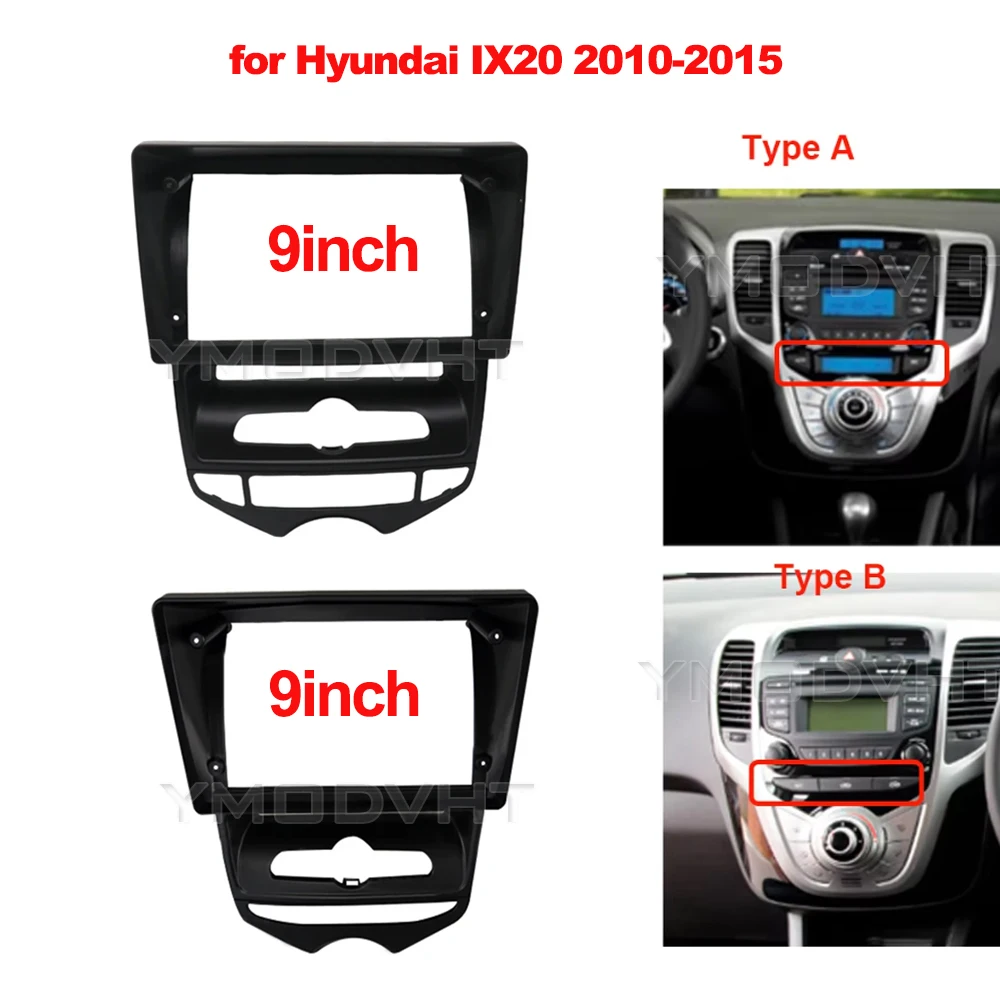 

9-дюймовый автомобильный радиоприемник для Hyundai IX20 2010-2013 2014 2015 DVD стерео рамка монтажная пластина приборная панель комплект отделки рамки