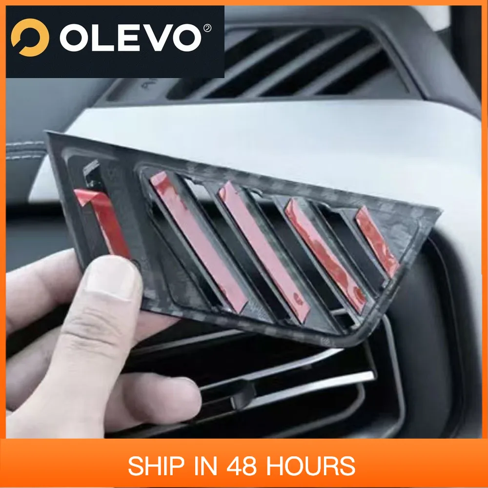 

Декоративная крышка воздуховыпускного отверстия для интерьера, черные продукты, приборная панель с рисунком из углеродного волокна для уравнений BYD, леопарда, титана 3,