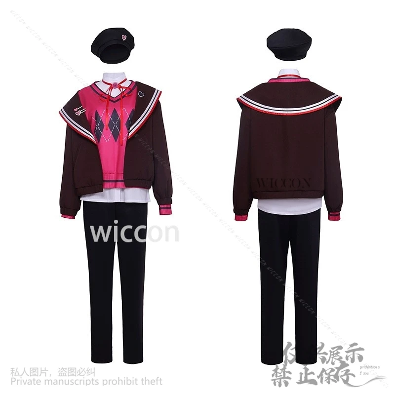 Anime jeu projet Sekai Costume Aoyagi Toya saint valentin Costume manteau pull chemise chapeau uniforme perruque pour homme femme personnalisé