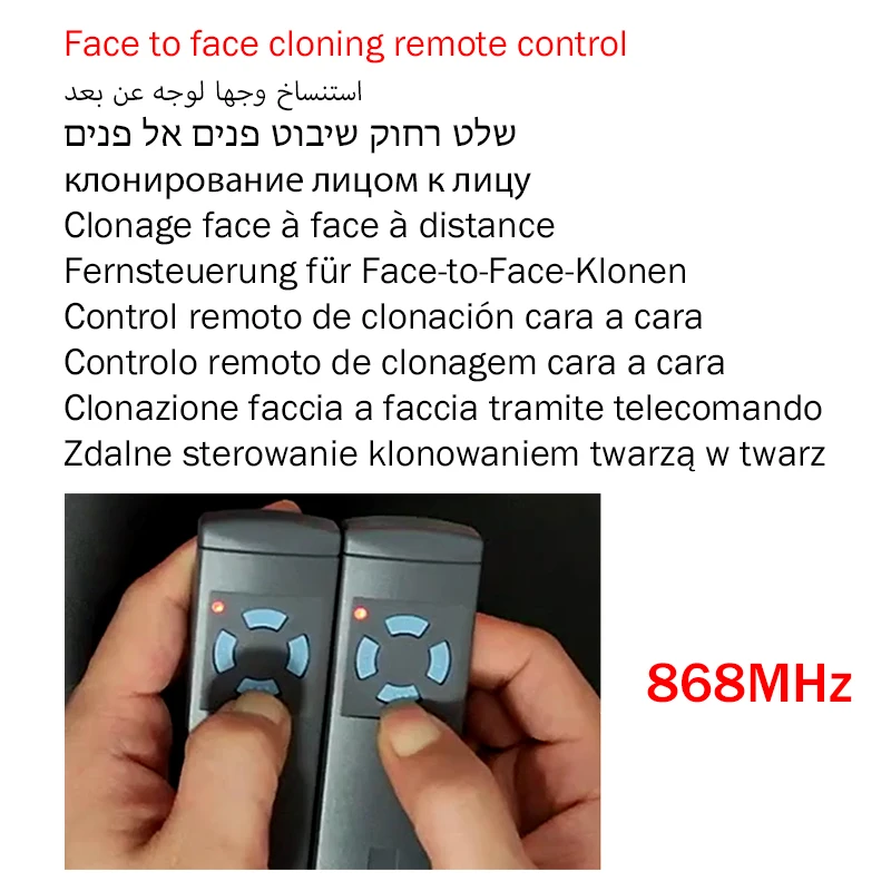 Imagem -03 - para Hormann 868mhz Controle Remoto Hs1 Hs2 Hs4 Hse2 Hse4 Hsm2 Hsm4 Hsz1 Hsz2 Hsp4 Hsp4-c Hsd2-a Hsd2-c Porta da Garagem Controle Remoto