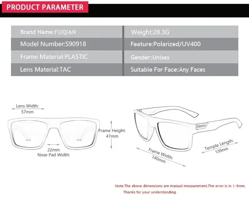 Luxury Polarized Sunglasses Fashion Square Male Sun Glasses Vintage Driving Fishing Eyeglasses Sport Shades UV gallery 4