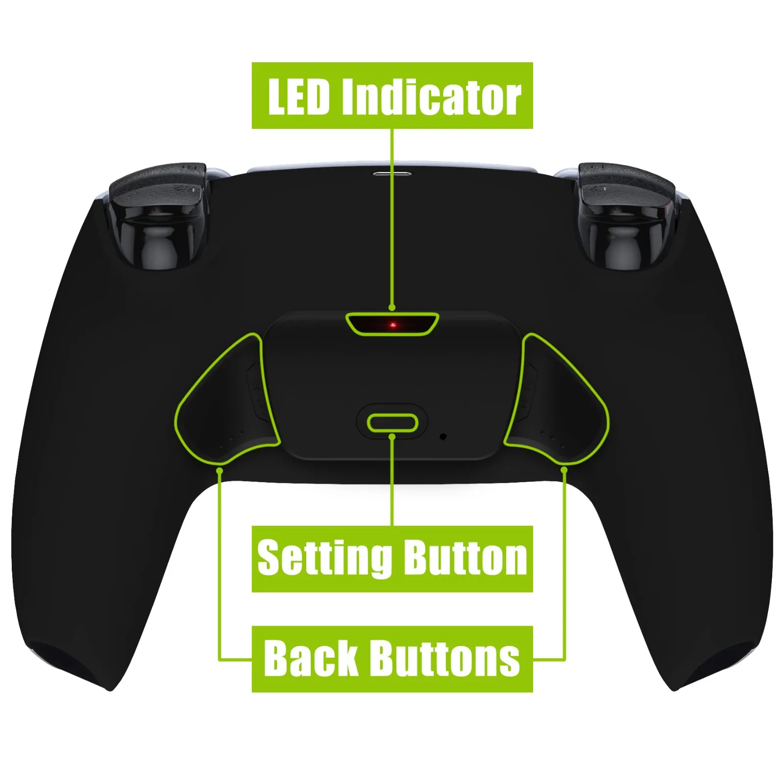 eXtremeRate Back Paddles Remappable Rise Remap Kit, Upgrade Board Back Shell Back Buttons for ps5 Controller BDM-010 & BDM-020